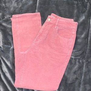 Pacsun pink corduroy jeans
